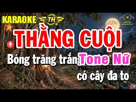 Thằng Cuội Karaoke Tone Nữ ( A ) Nhạc Sống Dễ Hát | Trọng Hiếu