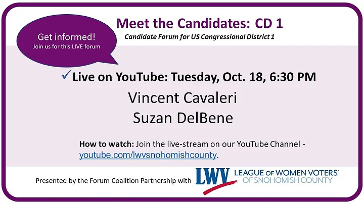 Candidate Forum: US Congressional District 1, 2022...