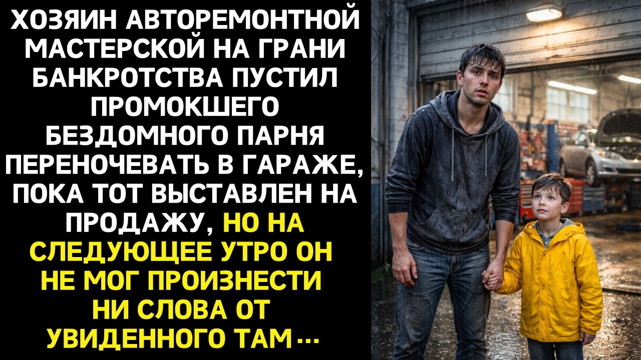 Хозяин мастерской пустил бездомного парня переночевать, но на следующее утро оцепенел от увиденного