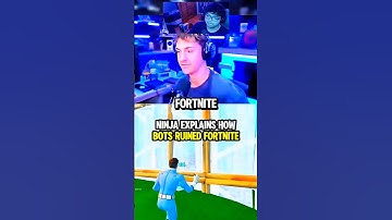 🤯 NINJA SAID * BOTS * RUINED FORTNITE.. #fyp #viral #shorts #fortnite