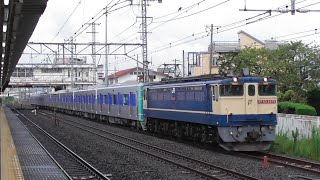 【甲種輸送】EF65 2074+都営6500形8両（6513F、6500形ラスト増備編成）　2022.8.28