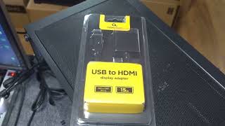 Огляд Cableexpert USB to HDMI адаптер. Таке існує і воно працює :)