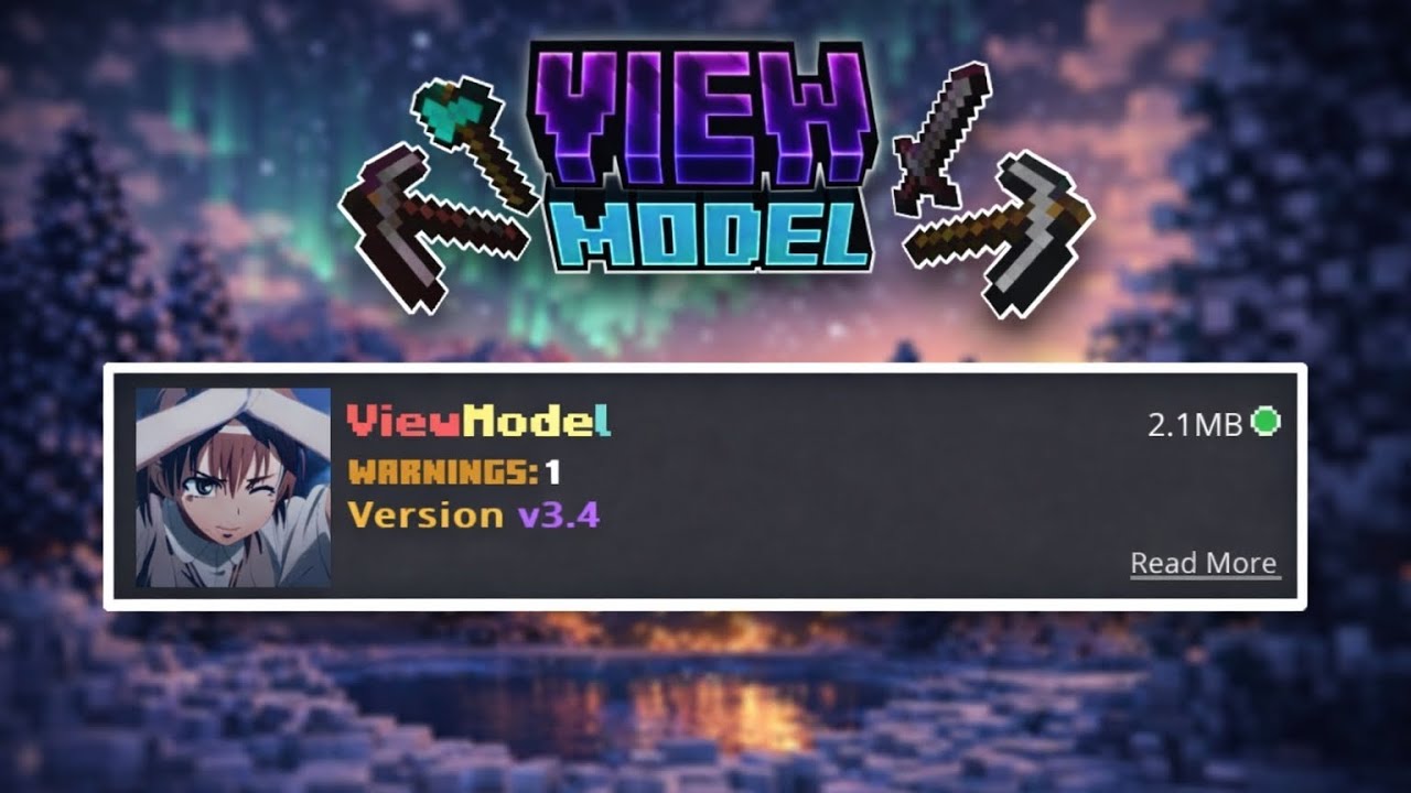 Viewmodel Mod Minecraft View Model V3 For MCPE 1.21+ | The Best View Model Texture Pack 💫 - YouTube
