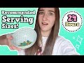 Eating Recommended Serving Sizes for a Day!