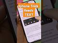 This iPhone Trick Reads Text for You! #tips #trending #howto #tech #Shorts iphone reads text