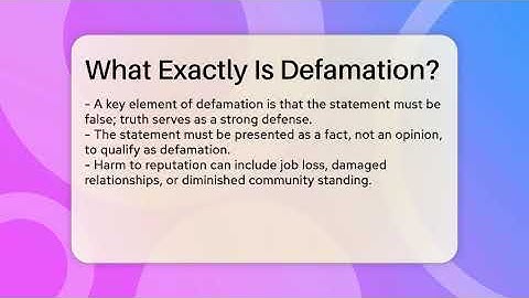 What Exactly Is Defamation? - Everyday-Networking