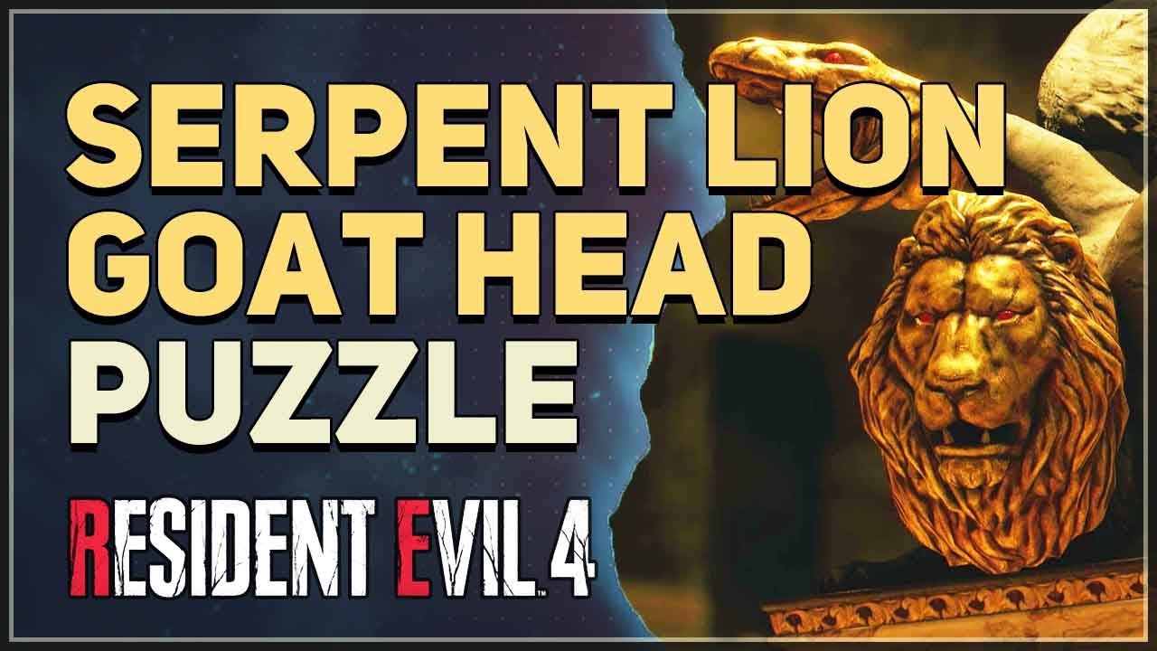 Serpent Lion Goat Head Statue Puzzle Resident Evil 4 Remake YouTube