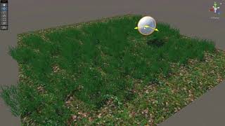 Unity | Built-in Render Pipeline - Grass wind and player interaction shader