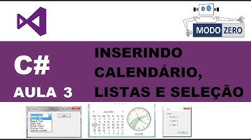 CALENDÁRIO, LISTA E BOTÃO DE SELEÇÃO | Curso C# Visual Studio