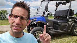 New Gas Golf Cart Rancher Rover In Stock Now 4 Seater With Utility Bed LED Lights Turn Signals