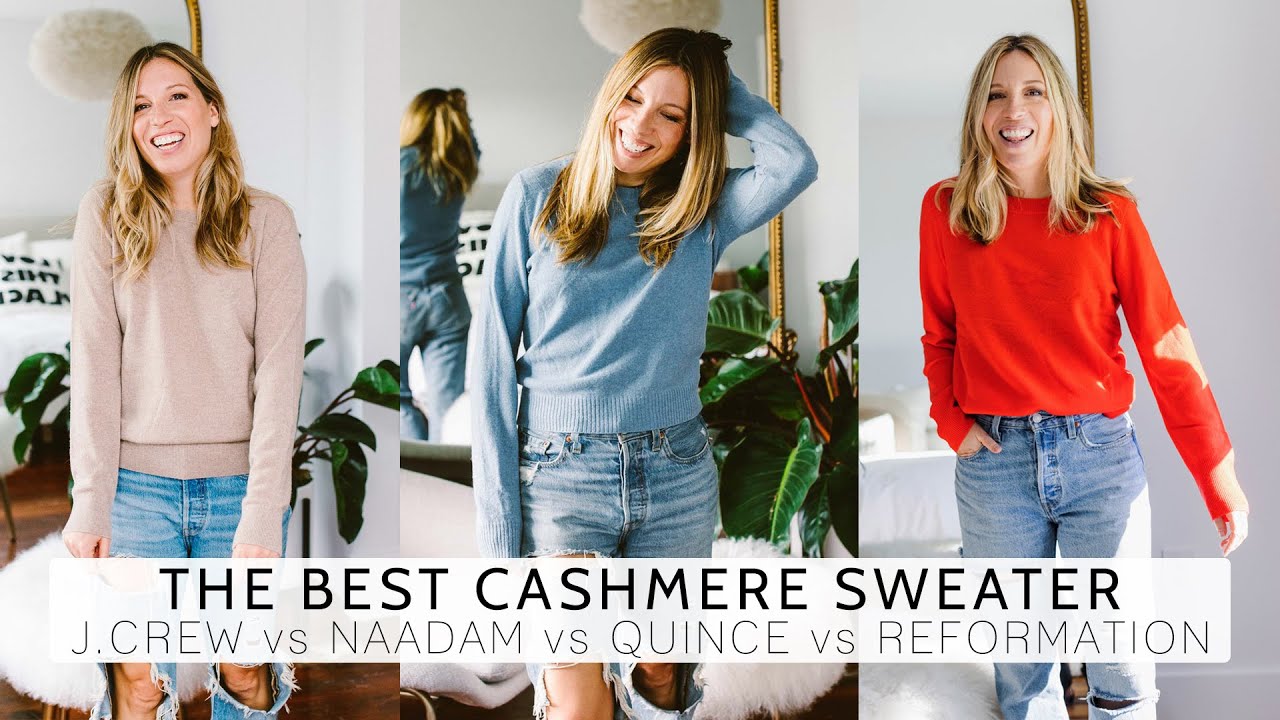 The Best Cashmere Sweaters: Quince vs Naadam vs Reformation vs J.Crew 