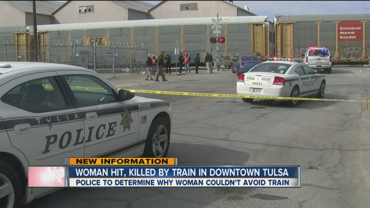 Woman hit and killed by train in downtown Tulsa - YouTube
