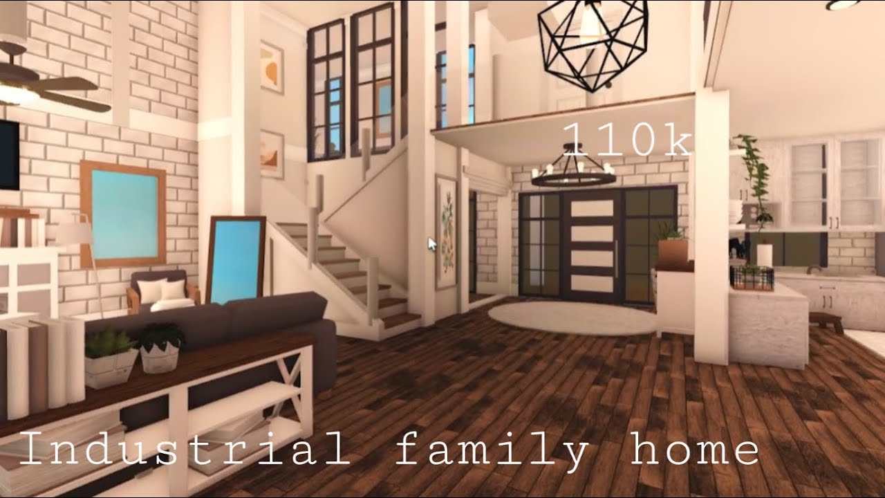 Roblox Bloxburg Industrial Family Home 110k House Build YouTube