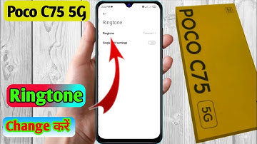 how to change ringtone in poco c75 5g | poco c75 5g change ringtone
