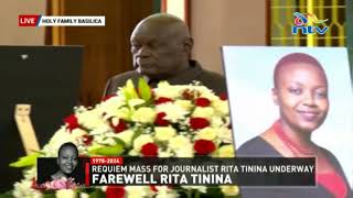 'I shall miss you,' Rita Tinina's partner, Robert Nagila, eulogises late journalist