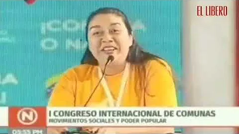 Doris Gonzales chavista de Ukamau en el crculo de ...