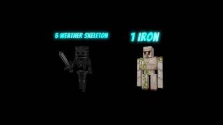 5 Wither Skeleton vs 1 Iron Golem 😱 | Epic Battle in Minecraft!