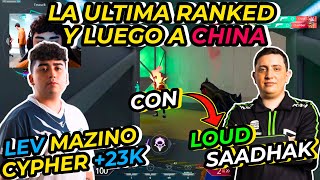 LA ULTIMA RANKED DE MAZINO EN USA | ANTES DE VIAJAR A MASTERS EN CHINA | SE ENCUENTRA A LOUD SAADHAK