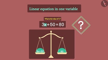 Solving Linear Equations in one variable: Part 1 | Part1/3 | English | Class8