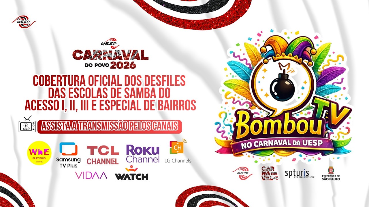 Desfile Especial de Bairros Carnaval UESP - 16/02/2026 | AO VIVO