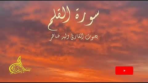 #سورة_القلم #القلم