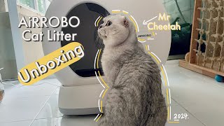 Unboxing l Airrobo Smart self cleaning cat litter box in 2024