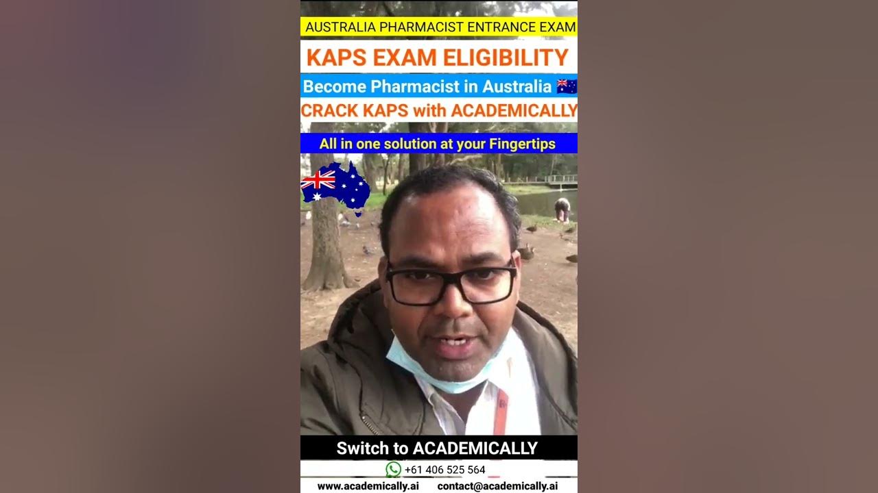 Australia Pharmacist Entrance Exam Eligibility KAPS EXAM AUSTRALIA