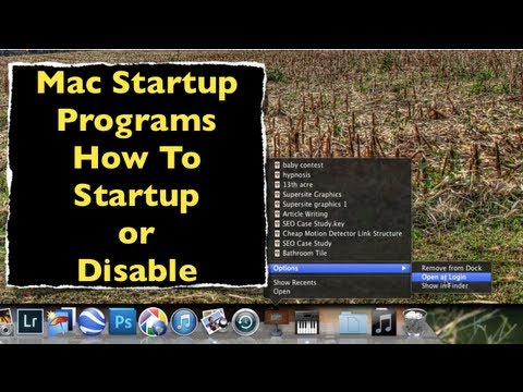 Mac Startup Program ~ How To Start Or Stop Programs At Login