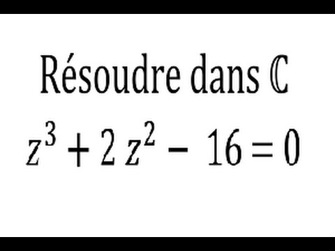 Résoudre une équation du 3me degré dans l'ensemble des