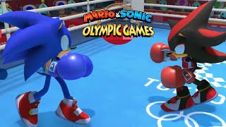 Mario & Sonic At The Olympic Games Tokyo 2020 Boxing ( Gameplay ) Sonic VS Shadow & Tails CPU Hard