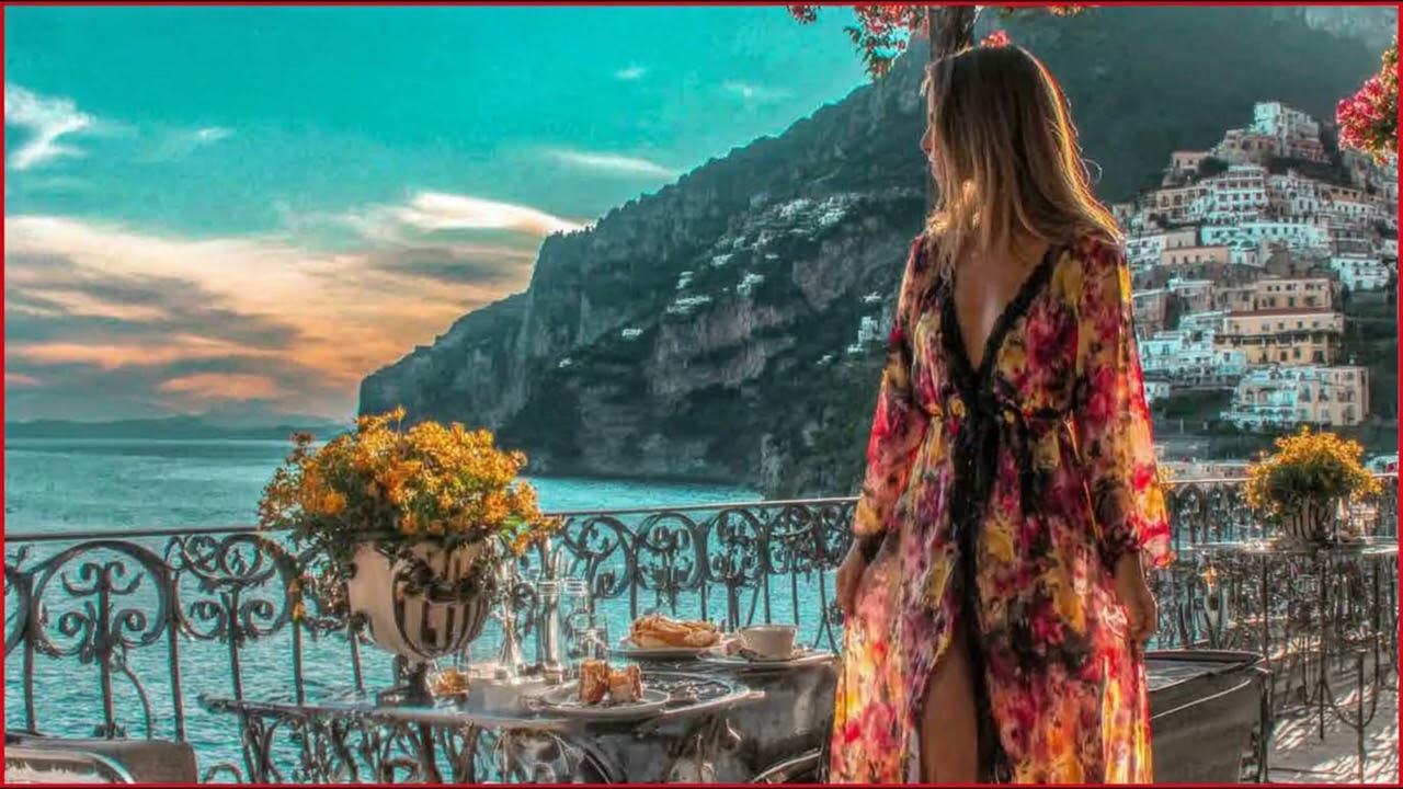 Relaxing Mediterranean Music & Italian Vibes 🏡🌊 Peaceful Italian & Greek Coastal Sunset Views 🌊☀️