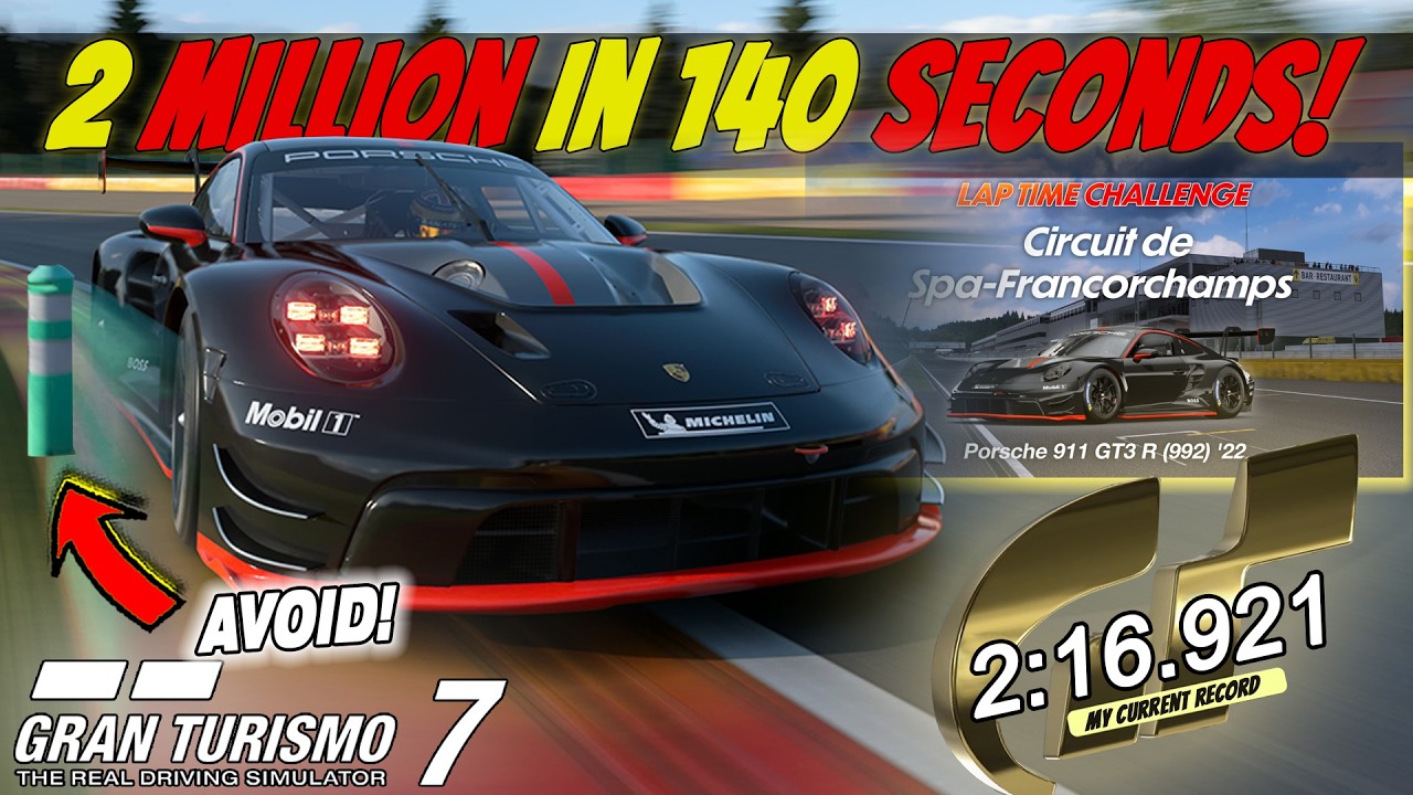 🤑 An EASY way to get 2 MILLION Credits in Gran Turismo 7!  || Time Trial Guide - Week 07