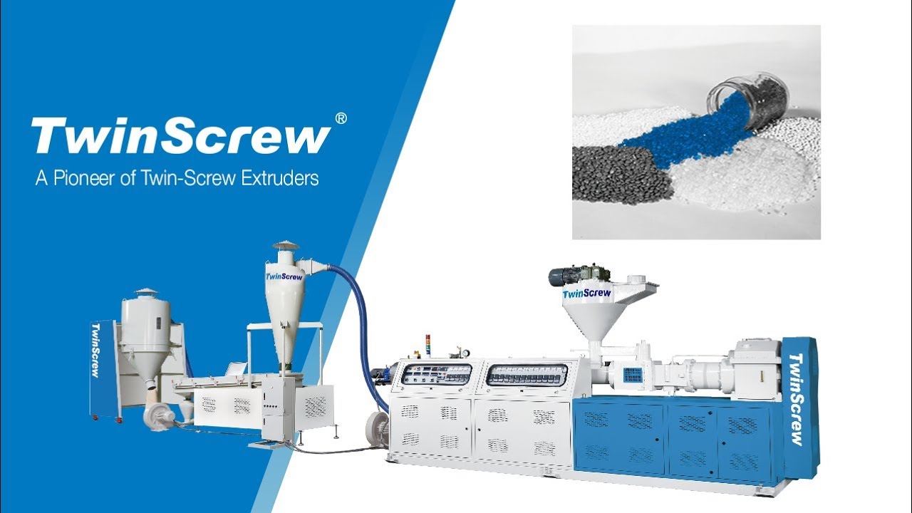 Двухшнековый экструдер для производства ПВХ гранул - Twin Screw Industrial