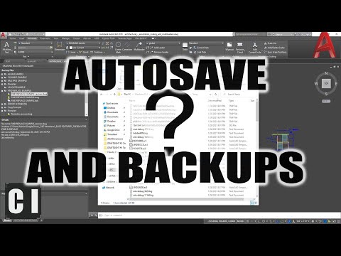 AutoCAD How To Find & Open Autosave Backup Files! (.ac$ .bak) - 2 Minute Tuesday