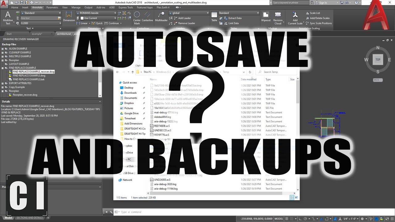 How To Open Autocad Temporary File .Ac$