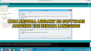 Cara Download Library di Software Arduino IDE Secara Langsung