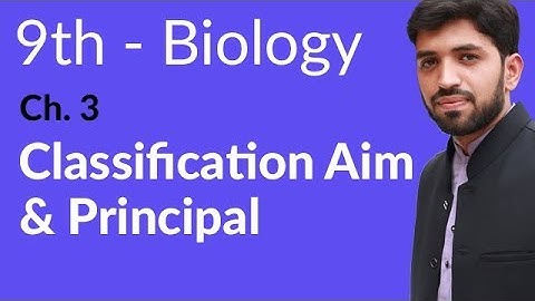 9th Class Biology | Chapter 3 | Classification Aim and Principal