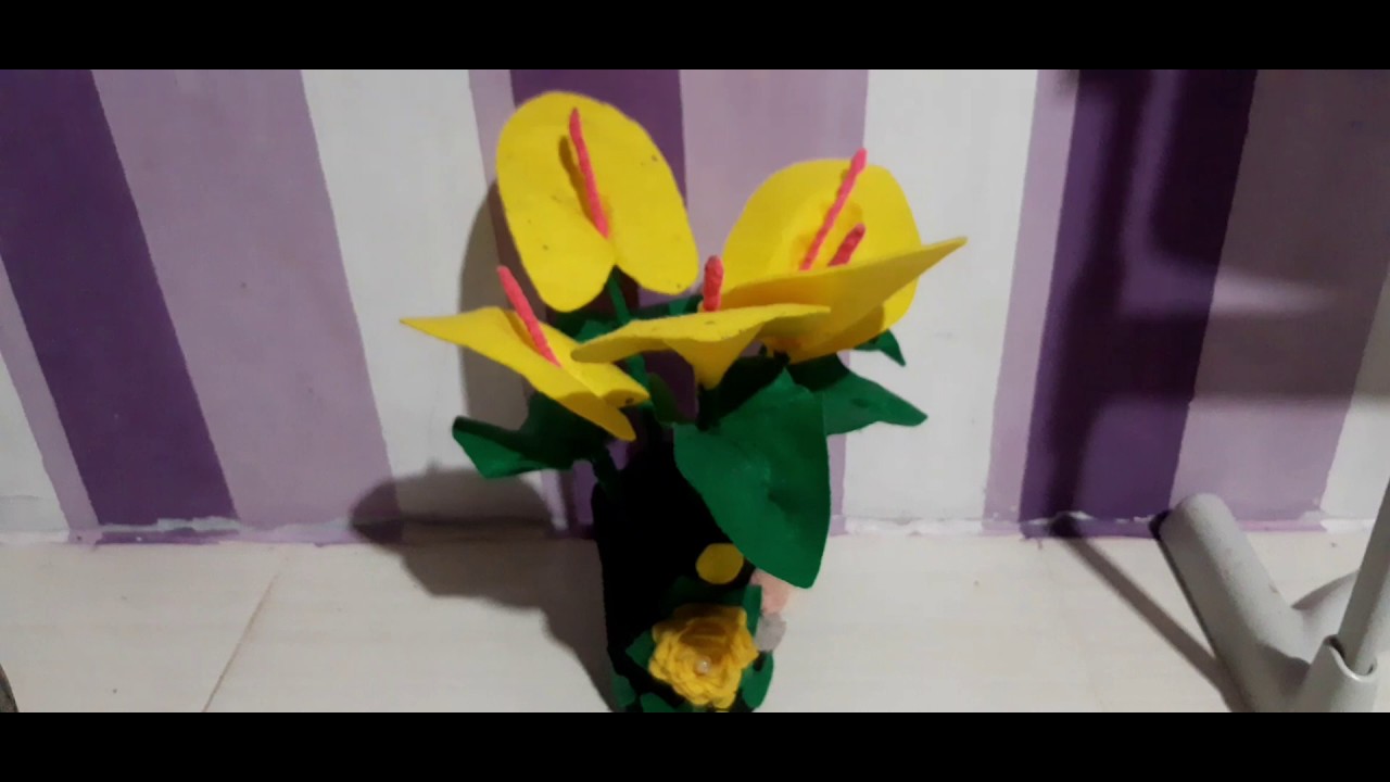  Pot  dan Bunga  Cantik dari Kain Flanel DIY 2021 Viral  