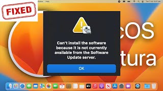 Can’t Install The Software Because It Is Not Currently Available From The Software A Update Server