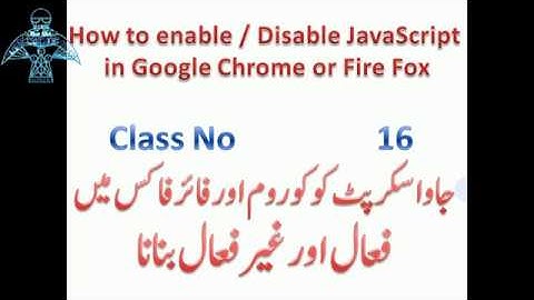 16- Complete HTML Course in Urdu-Hindi (Enable Disable JavaScript in a Web)- Lunar Computer College