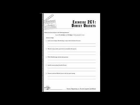 Sentence Diagramming 101–Ch 2C: Word Function (Objects) - YouTube
