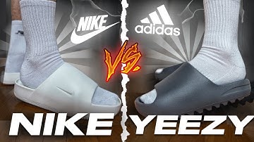 DID NIKE REALLY COPY ???  NIKE CALM SLIDE Vs ADIDAS YEEZY SLIDE