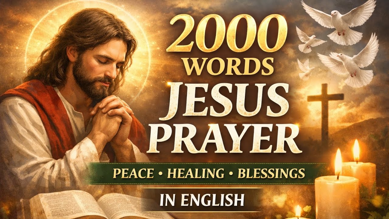 🌿 2000 Words Powerful Jesus Prayer in English | Deep Prayer for Peace, Healing & Protection
