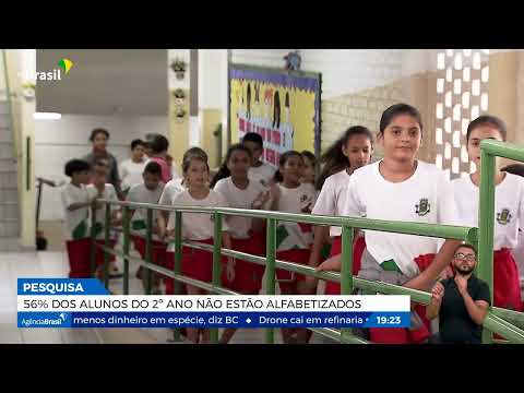 Mais da metade dos alunos do 2º ano não estão alfabetizados