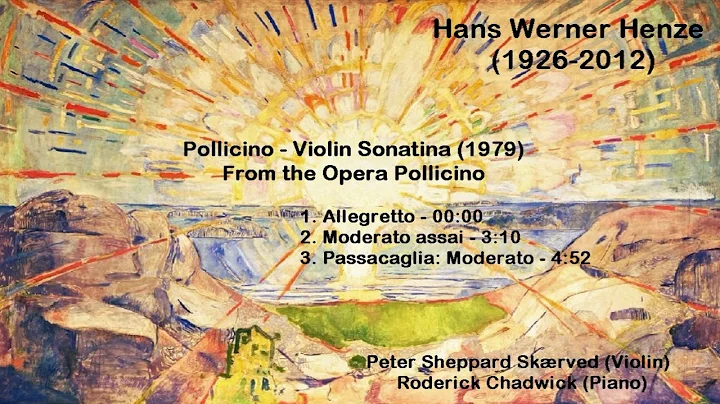 Hans Werner Henze (1926-2012) - Pollicino - Violin...