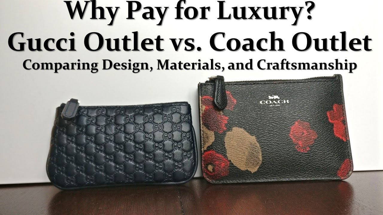 Why Pay for Luxury? Comparing Gucci Outlet and Coach Outlet Quality -  YouTube