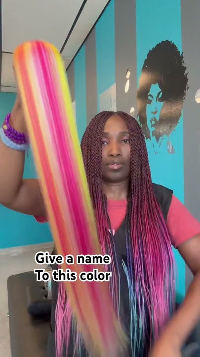  Hair braid color blend - YouTube