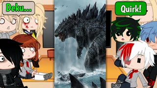 MHA/BNHA Character React to Deku's Pets +more/Quirk/Funny Trending Tiktok/Godzilla/Gacha Club #28