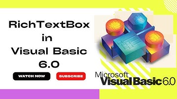 RichText Box in Visual Basic || Visual basic Tutorial || video - 11