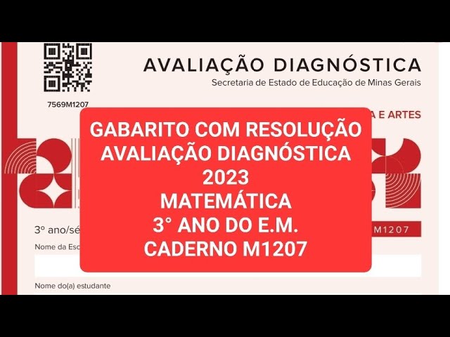 Diagnóstico de Matemática 3ano online exercise for